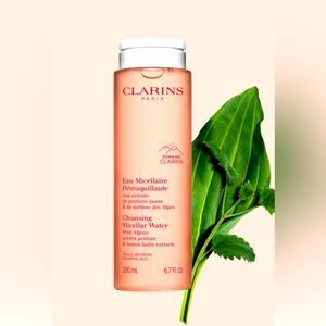 Clarins cleansing micellar  water tester 200 ml